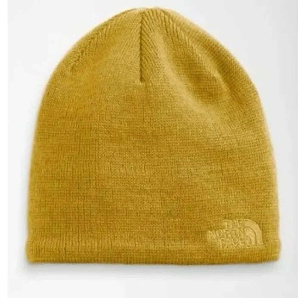 The North Face | Mustard Yellow Knit Wool Blend Beanie Outdoors Hiking Winter